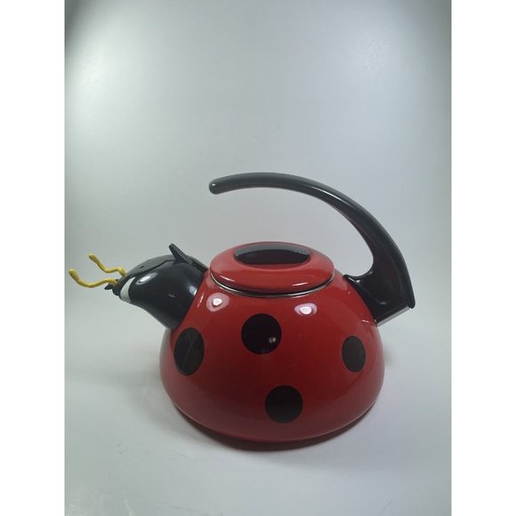 Whistling Teapot/Tea Kettle, Ladybug Tea Kettle. - Picture 3 of 9